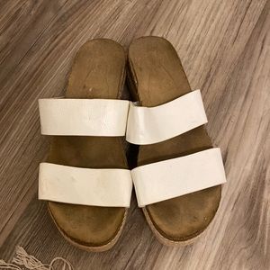 Pre owned White platform sandals